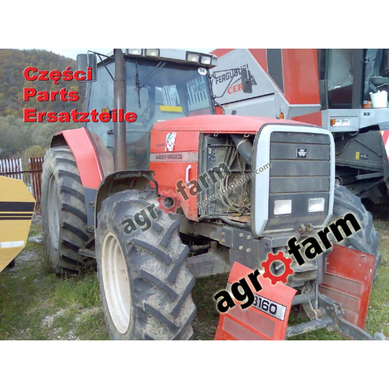 Massey Ferguson 8160 części, silnik, zwolnica, oś