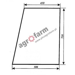 DOOR GLASS TOP LEFT AND RIGHT FENDT