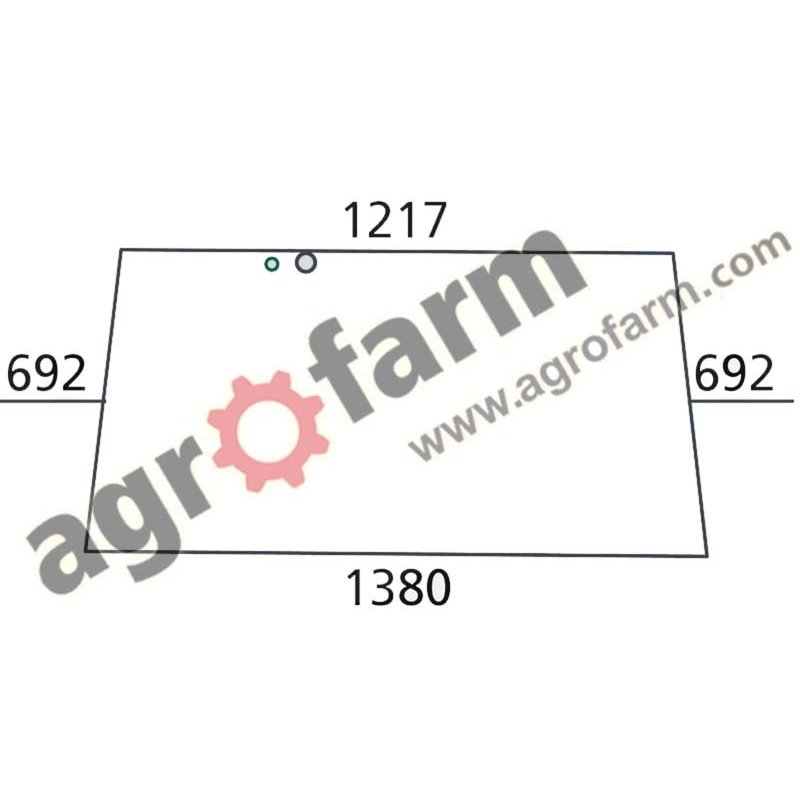 FENDT 300 REAR WINDOW