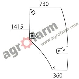 DOOR GLASS RIGHT CASE MX