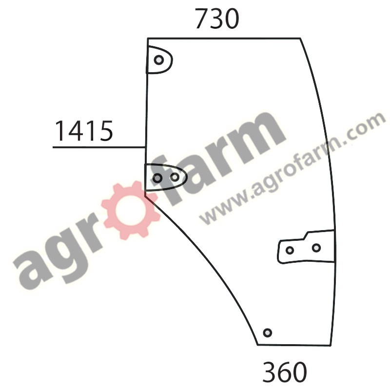 DOOR GLASS RIGHT CASE MX