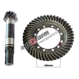 bevel gear + WHEEL, fi 105, 11x45, MASSEY