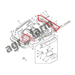 SUN VISOR REAR MASSEY FERGUSON