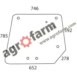 REAR GLASS MASSEY FERGUSON 4000