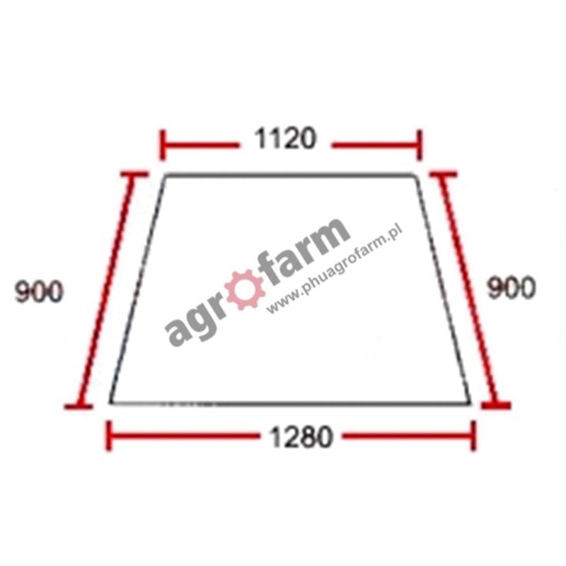 FRONT GLASS MASSEY FERGUSON 6000, 8000