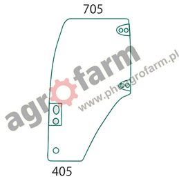 LH DOOR GLASS NEW HOLLAND, CASE