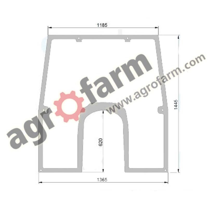 FRONT PANORAMIC GLASS JOHN DEERE PREMIUM