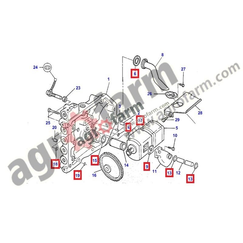 PUMP COVER GASKET SET MASSEY