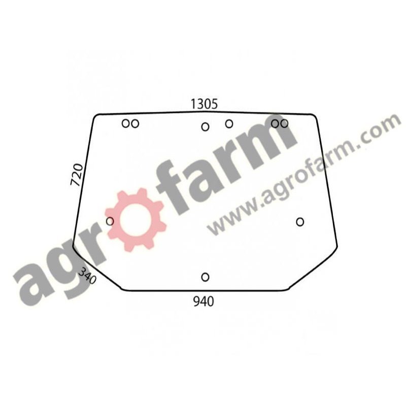 REAR GLASS CNH