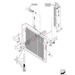 CNH AIR CONDITIONING COOLER