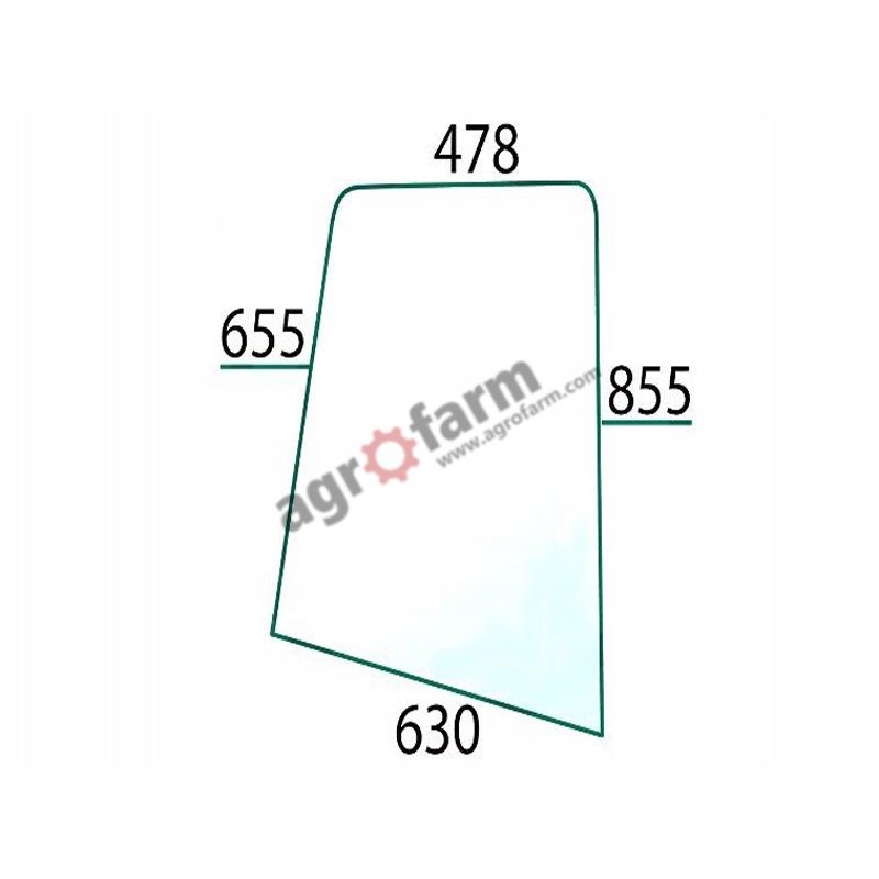 UPPER DOOR GLASS L/R RENAULT