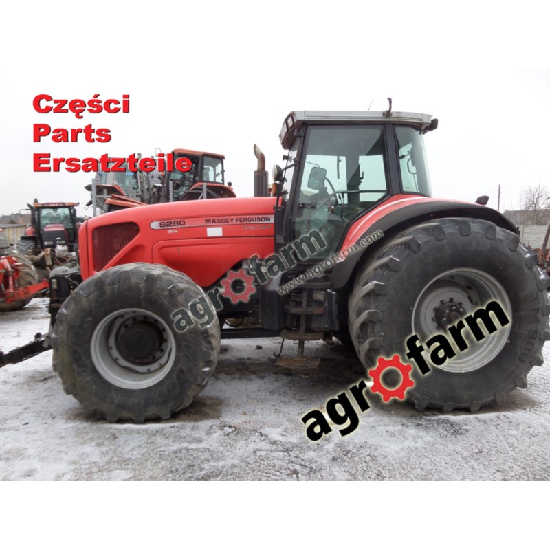 Massey Ferguson 8280 części, skrzynia biegów, oś