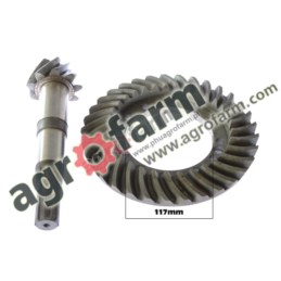 bevel gear + crown wheel 9X33 MASSEY